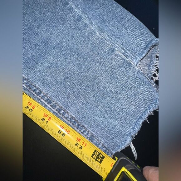 Copperflash Plus High Rise Slim Straight Cropped Jeans Size 16W EUC - Picture 13 of 13